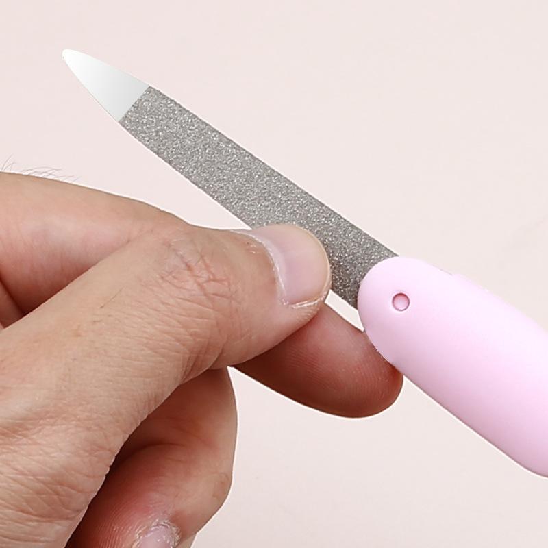 1/3Pcs Folding Nail File Metal Stainless Steel Fold Manicure Tool Double Sided And Files Nails Easily For Men And Women