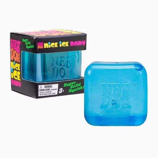 Needoh Nice Cube Sensory Stress Relief Squeeze Toy - Decompression & Relaxation