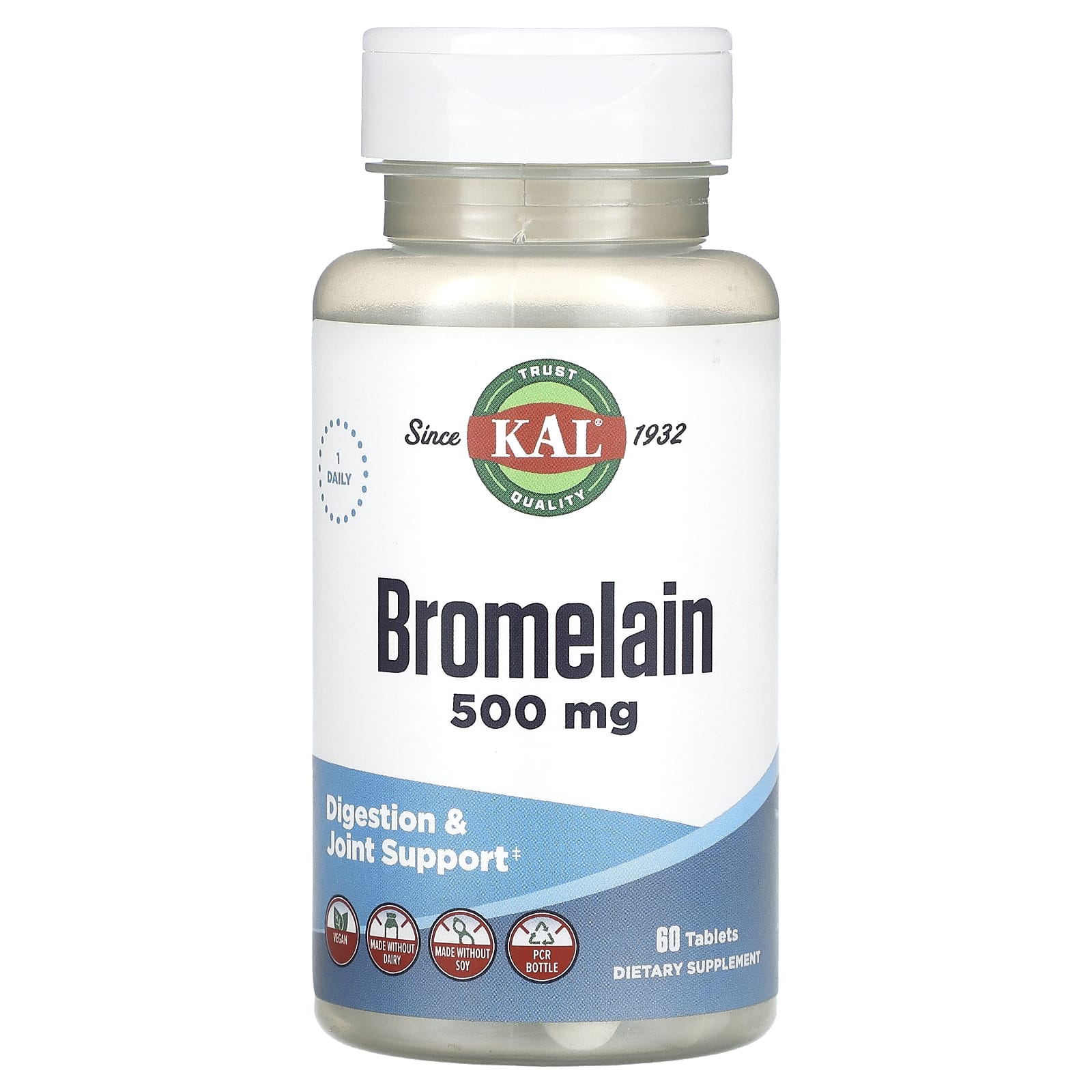 

Bromelain, 500Mg, 60 Tablets