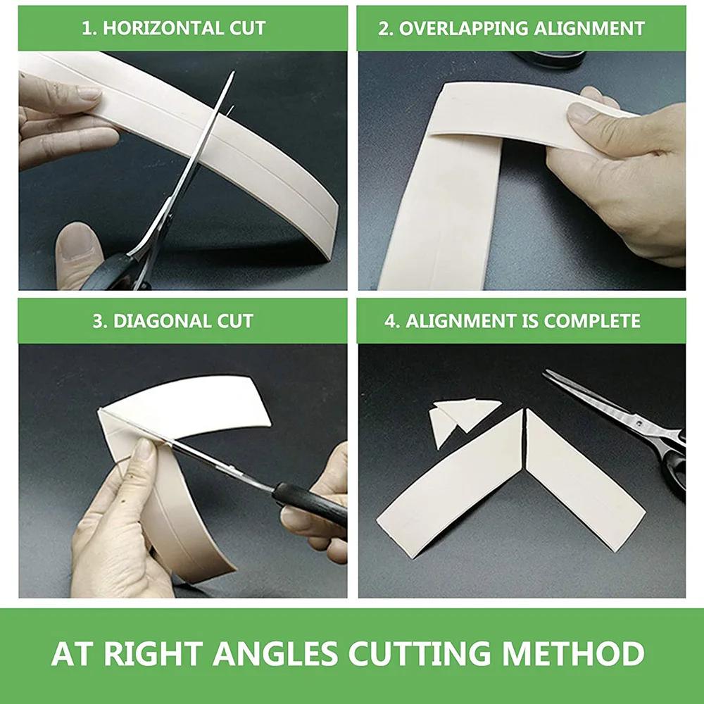 1 Roll of Waterproof White PVC Self-Adhesive Tape - Perfect for Bathroom, Sink & Kitchen - Super Strong Stickiness!