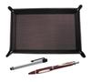 Shibochoco Color Cowhide Leather Pen Tray Metal Touch and Metal Scorpion Shocking Ballpoint Pen Set Red Bōgin TRATYO-ALST-B989A-R