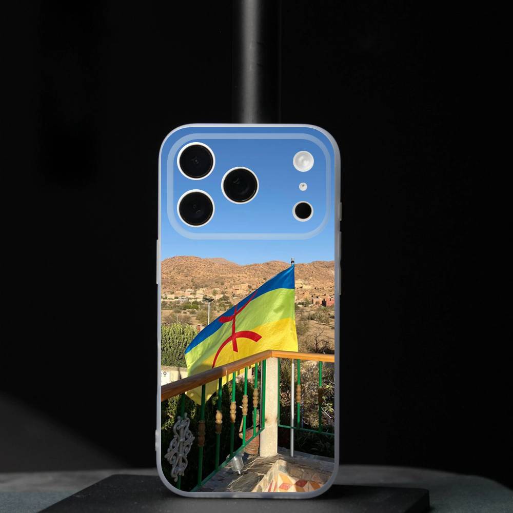 Amazigh B-Berber Flag For iPhone 17,16,15,14,13,12,11,Pro,Max,Plus,Mini,SE4,E Magnetic For Magsafe Wireless Phone Case