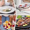 2Pcs Extendable Fork Set Stainless Steel Telescopic Fork Adjustable Extending Fork 8.7 To 25.6 Inch Retractable Long Handle Dinner Fork for BBQ Fruit
