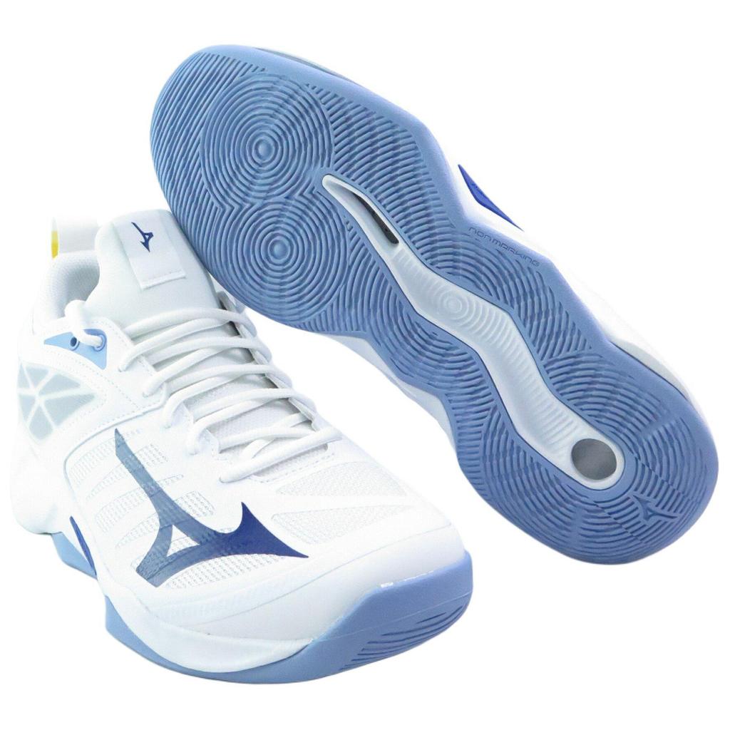 Mizuno Wave Dimension White Bellwether Blue Unisex Sneakers Bel-Air-Blue V1GA224097