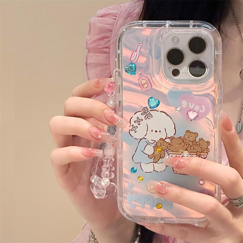 Zhitai iPhone Case for 16 Pro, 14, 13 Pro Max, 15 - Includes Phantom Design and 13-style Bracelet.