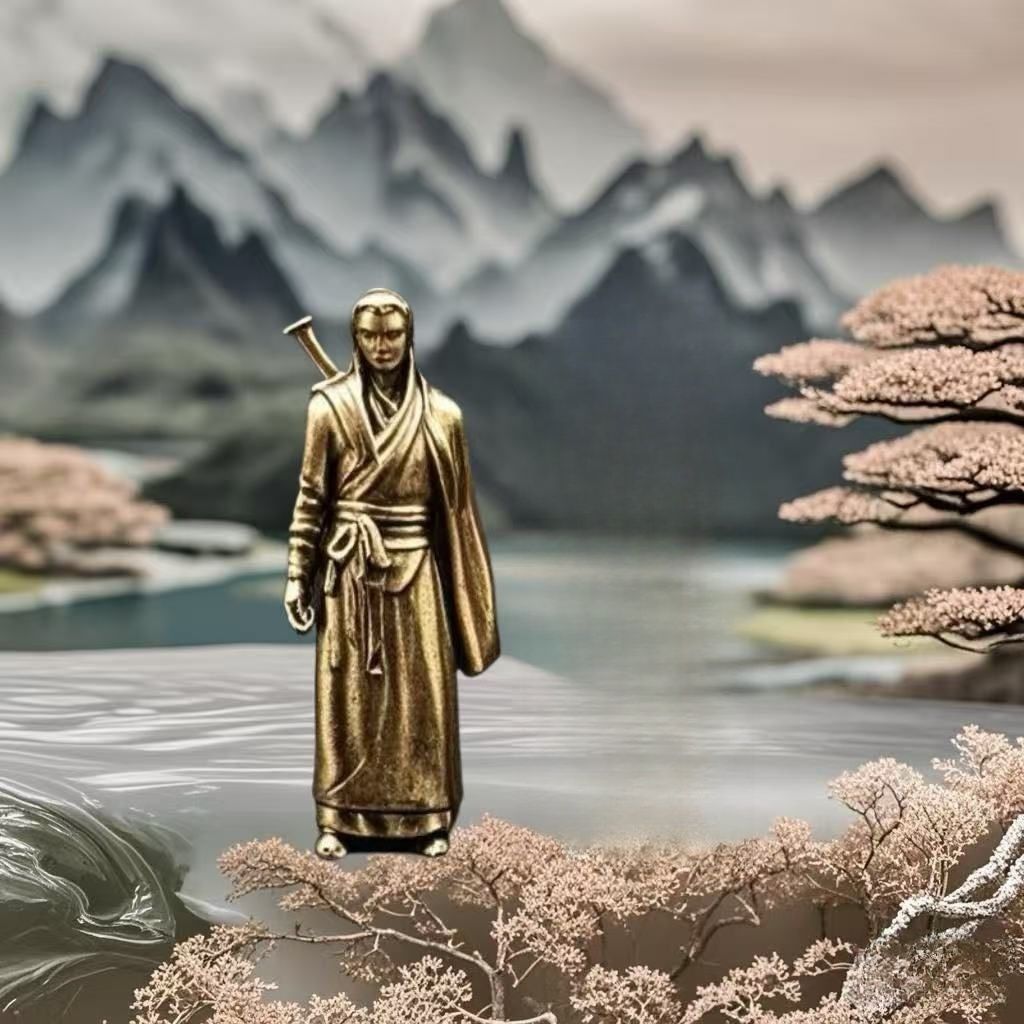 Kupferbeschichtetes Altes Alpines Fließendes Wasser Ritterlich Antik Kleine Verzierung Felsgarten Wasser- und Landbecken Mikrolandschaft Bonsai