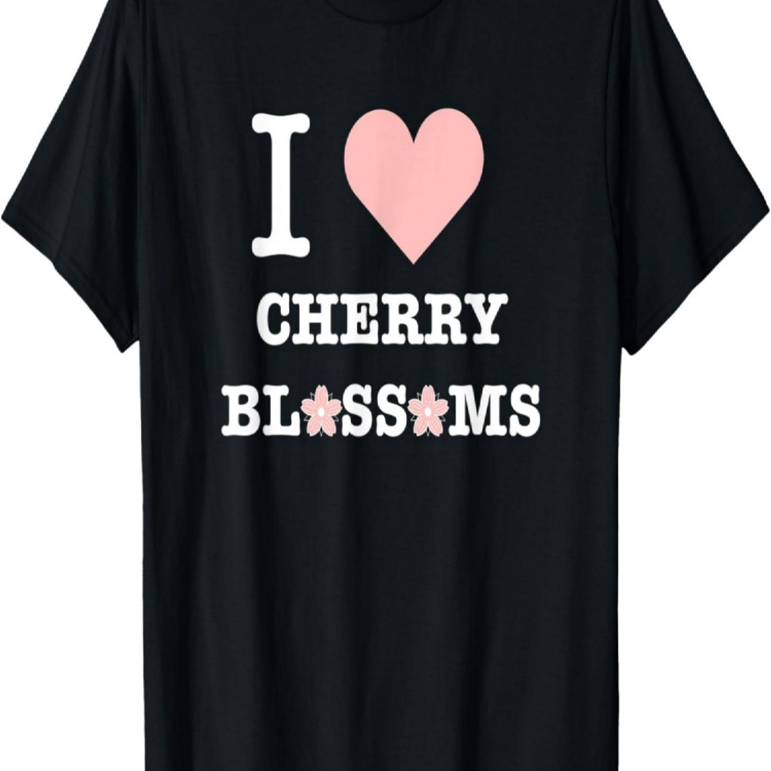 I Heart Cherry Blossoms, I love Cherry Blossoms T-Shirt S