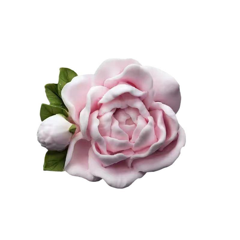 Jasmine Car Air Freshener - Floral Vent Decoration & Stone Diffuser, High-End Fragrance.