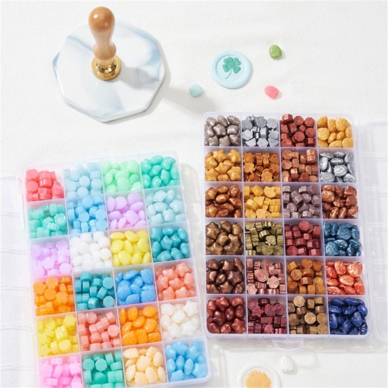 Colorful Wax Seal Beads for Seal Stamp Sealing Wax Beads for Envelope Christmas Package Wedding Invitation Decoration