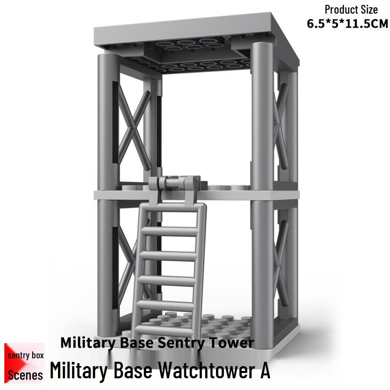 Military Observation Tower WW2 Special Forces MOC Building Blocks Toy
