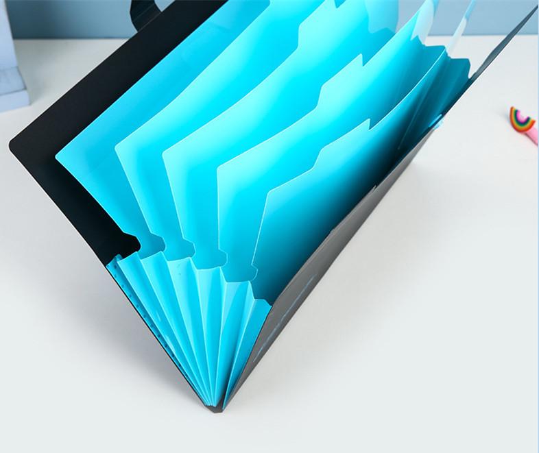 A4 Folders Plastic Envelopes Multi-layer Folder Plastic Folder Bag Business Multifunctional File Bag Extension Office Supplies