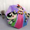 Powerpuff Girls Automatic Folding Windproof Umbrella with Sturdy Iron Frame, Portable Compact Travel Umbrella All-Season Use Parties 0807066