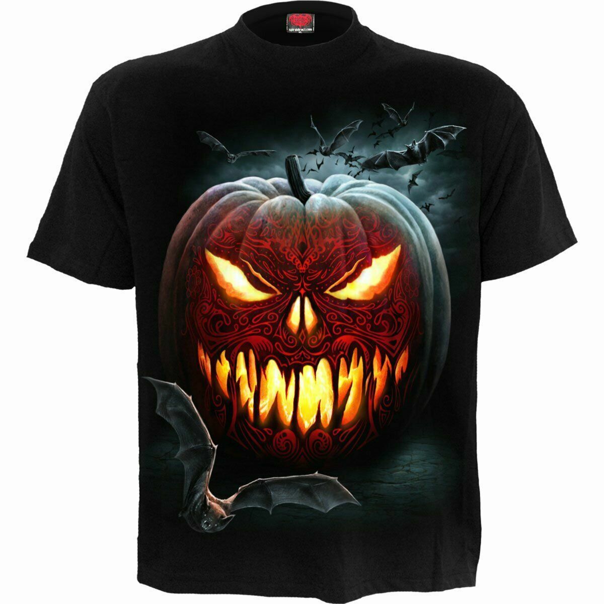 SPIRAL DIRECT CARVING DEATH F P T-shirt Tattoo crows Soul witch Halloween M