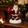 Unique Christmas Gifts for Friends Santa Claus Statue Pen Holder, Mini Potted Plant Desk Organizer Festive Room Accents Christmas, Holiday Tabletop