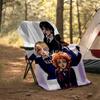 1pc Addams Family Wednesday4 Theme Blanket - Digital Print, Polyester, Cozy for All Seasons, Perfect for Outdoor, and Travel