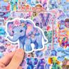 50 Cartoon Cute Elephant Family Stickers TIKTOK New Children's Painted Animal Elephant Graffiti Stickers