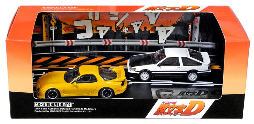 MODELER'S 1/64 Initial D Set Vol.10 Keisuke Takahashi RX-7 (FD3S) & Wataru Akiyama Levin (AE86) Completed Model MD64210