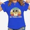 Summer Unisex Vintage Top Funny Llama Graphic Printed T-shirt Fashion Creative Design T Shirt Female Casual Crew Neck Loose Y2K