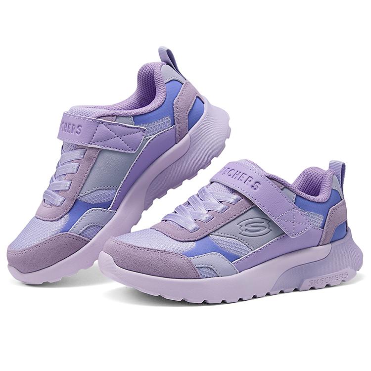 Skechers Kids Fashionable Versatile Outdoor Lightweight Slip-Resistant Shock-Absorbing Low-Top Casual Shoes Kids sneaker Purple 310271L-LAV