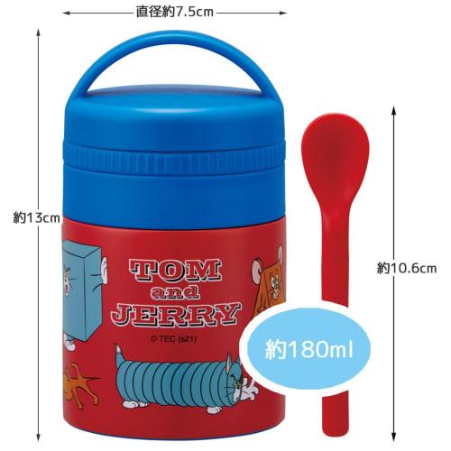 Skater Antibacterial Insulated Soup Jar, Small Size, Tom & Jerry Design, 180ml, LJFC2NAG-A