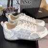 Summer thin mesh breathable leather women's shoes soft sole new casual sports shoes