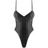 Monatliche Neuware, sexy Lackleder-Rückenfreier-Einteiler, lustige Set-Unterstützung