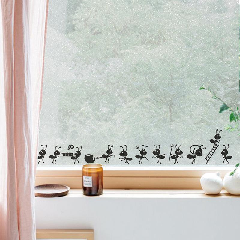 Glass Sticker Low Sticky Removable Glue Window Sticker No Residual Glue Bathroom Sticker