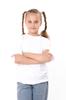 T-shirt for Girls – Soft Knitted Fulicra with Rhinestones, Straight Cut, Various Colors Summer 6414-105-5 HC