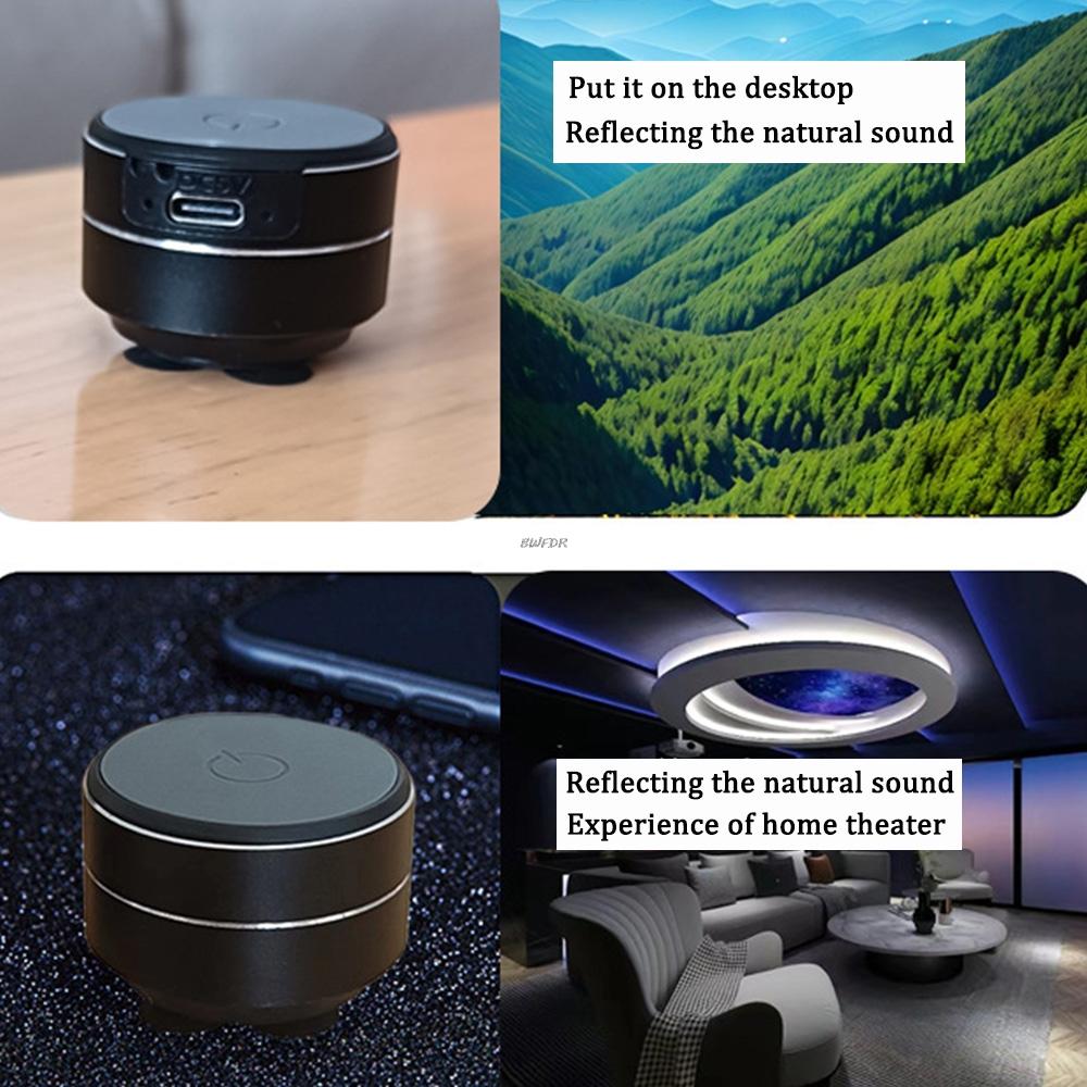 Mini Bone Conduction Speaker Vibration Stereo Audio Digital TWS Wireless Bluetooth Speakers Portable Metal Speaker