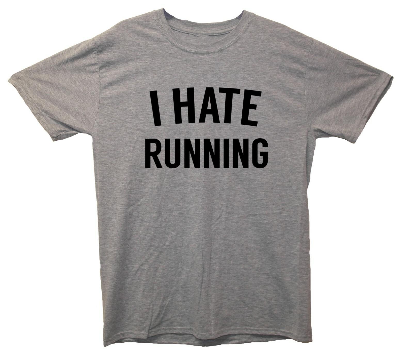 I Hate Running Printed T-Shirt S разноцветный