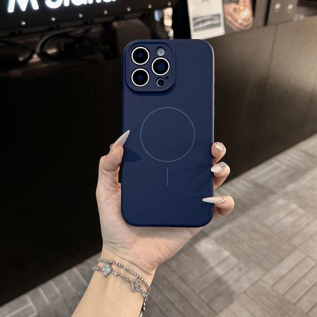 Magnet Flüssigsilikon Kamera-Bedienknopf Hülle Für iPhone 16 E 15 14 Plus 13 12 11 Pro X XS XR Max Für Magsafe Armor Cover