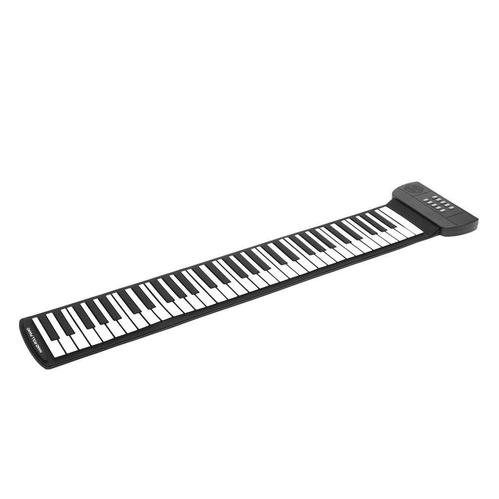 Roll Up Piano Kids 61 Keys Electronic Thicken Portable Foldable USB Rechargeable Keyboard