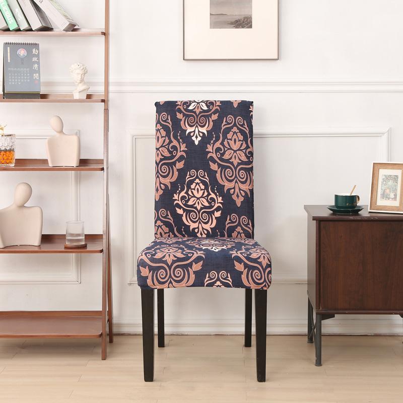 Print Dining Chair Cover 1/2/4/6Pcs Elastic Chair Slipcover Case Stretch Chair Covers For Wedding El Banquet
