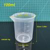 6Pc Transparent Measuring Cups For Kitchen Laboratory Test Beaker With Scale 50/100/200/300/500/1000ml Clear Plastic Mixing Cups