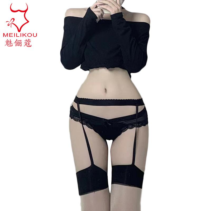 Sexy underwear women's Japanese stockings JK black silk stockings nightclub mood pure desire sexy one-piece socks A