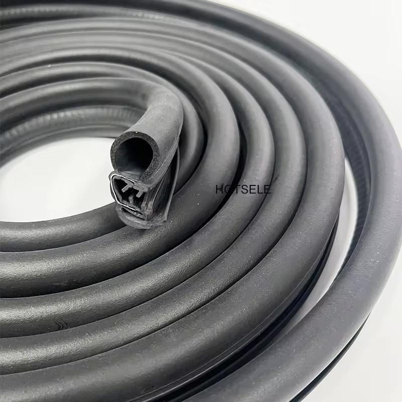 For Peugeot 5008 4 Meters Car Rubber Car Door Seal Weatherstrip steel belt Weatherstripping Soundproof Waterproof Seal Kit 4 meters