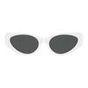Versace Logo Acetate Irregular Shape Sunglasses Women Sunglasses White VE4454
