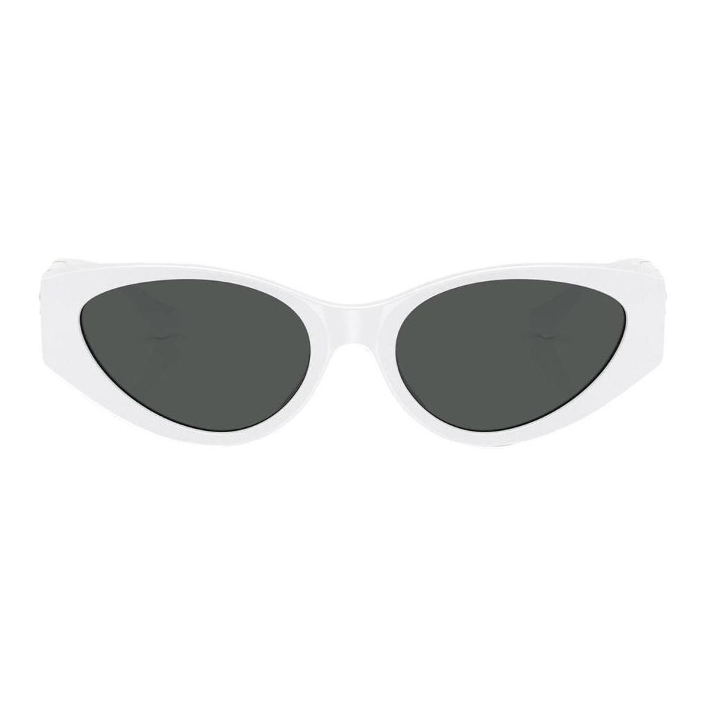 Versace Logo Acetate Irregular Shape Sunglasses Women Sunglasses White VE4454