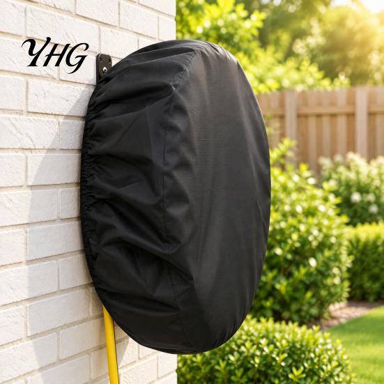 Outdoor Garden Organization Equipment Hose Reel Cover for Wall Mounted Holder, Heavy Duty Durable Stand Protector Oxford Fabric Cover, Waterproof