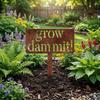 Vintage Metal Garden Stake Decorative Metal Yard Sign Garden Art Garden Sign  Garden Use