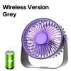 Cordless Electric Fan 4000mah Wireless Portable Air Circulator Fan Desktop Wall Ceiling Air Cooling Cooler Quiet Ventilator