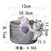 Cartoon Animal Cute Rabbit Gardening Succulent Flower Pot Plant Micro Landscape Green Plant Wenzhu Resin Pot Ornament