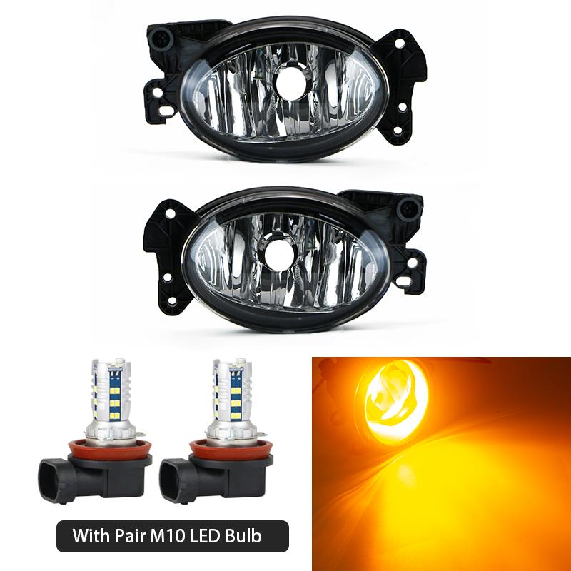 Pair Left&Right Fog Lamp For Mercedes Benz C Class CL203 2004-2005 Front Bumper Anti Fog Light 1698201556 1698201656 A1698201556