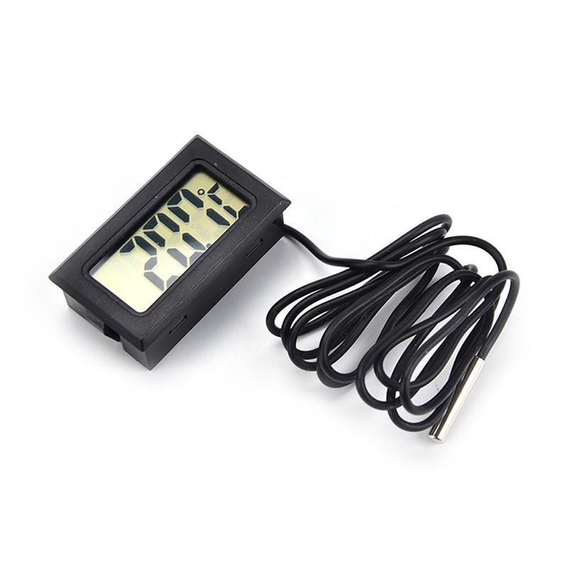 Mini Lcd Digital Fridge Freezer Temperature Thermometer Meter Temp Sensor Probe