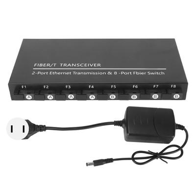 Гигабитный Ethernet-коммутатор 10 портов 20KMSC Tx1310nm Rx1550nm светодиодный индикатор оптоволоконный медиаконвертер для