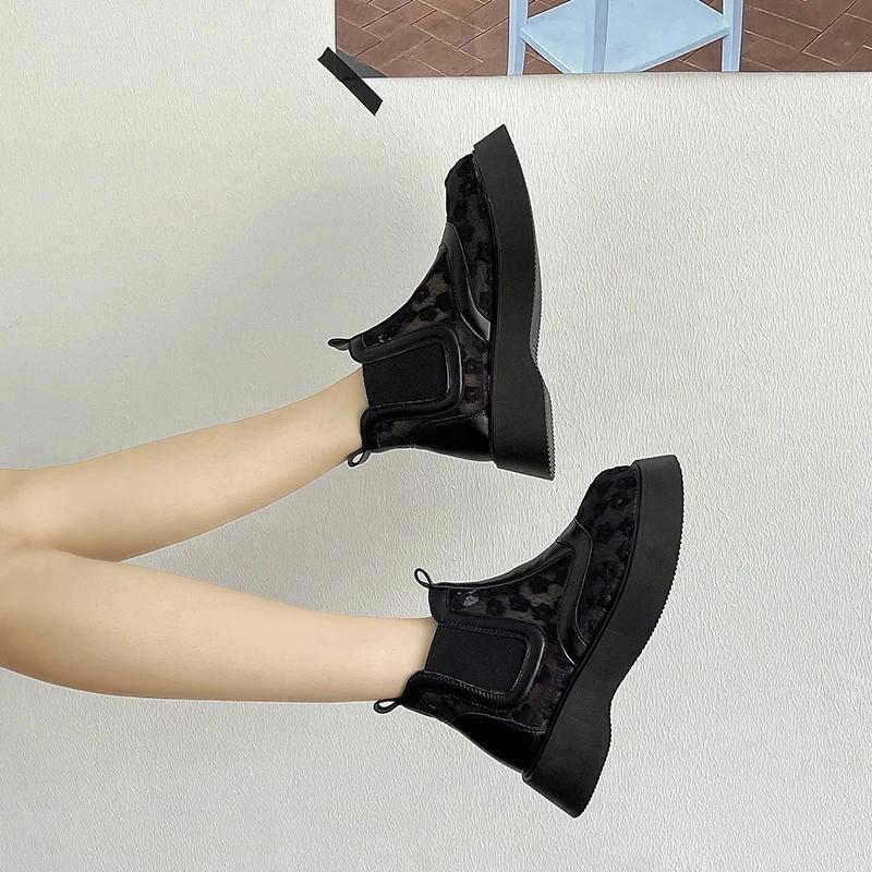 2024 New Spring and Autumn Fashion Women's Boots Short High Quality Round Toe Square Heel Mesh Breathable Women's Boots