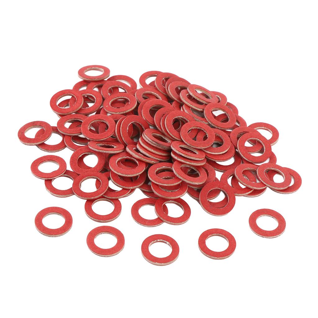 100 Pcs Outboard Oil Drain Gasket 90430 08020 90430 08021 00 Red Plastic Outboard Engine Oil Drain Seals