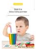 Montessori Wooden Color Sorting Game Bucket - Educational Toy for Toddlers