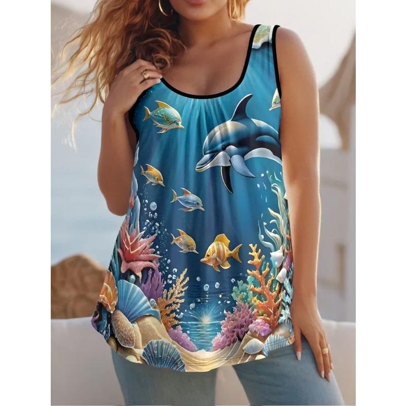 Summer Women's Sleeveless Vest Comfortable Soft Oversized Fashionable Versatile Personalized Vest