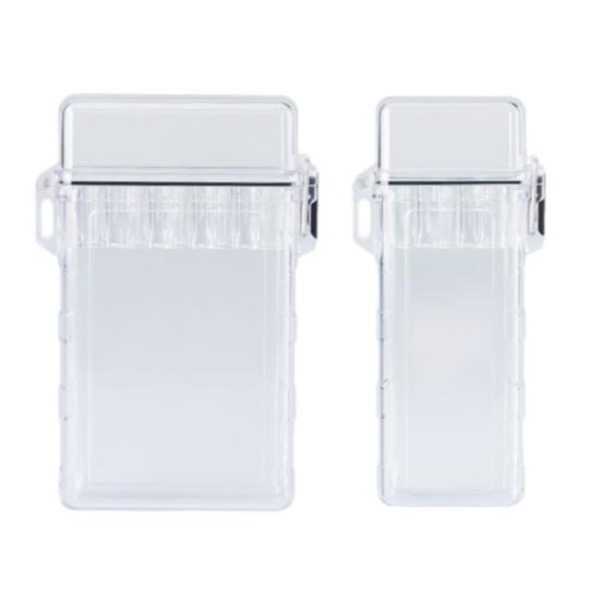 Průhledná 3/5-slotová krabička na bylinkové cigarety Vodotěsný odolný plast Venkovní cestovní přenosný držák/organizér na krabičky na bylinkové cigarety Úložný kontejner
